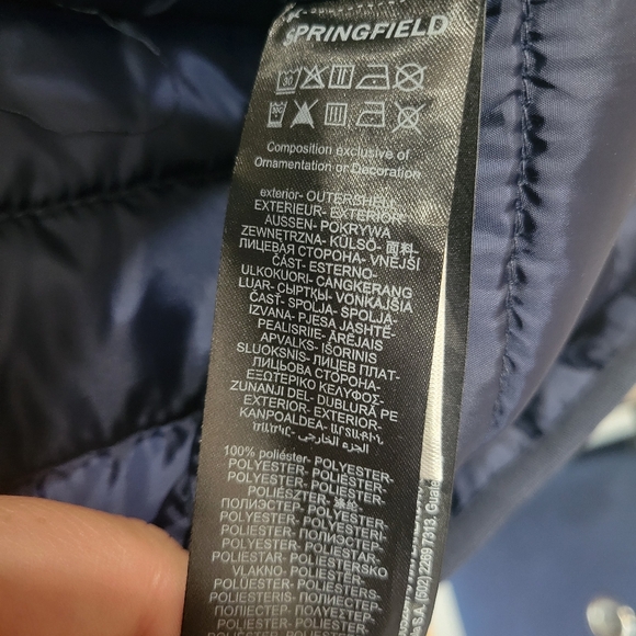 Springfield Men’s Paddes Jacket Size Large In Navy - Picture 4 of 6
